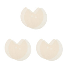 6Pcs Circular Non Slip PVC Cabinet Liners for Kitchen Drawers Beige