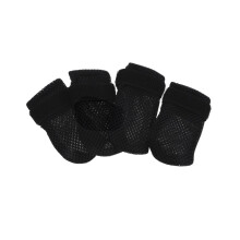 4Pièces Mitaines Anti-Griffures Pour Chat En Polyester Noir Respirant