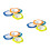 12Pcs Assorted Color Plastic Flower Shape Floor Drain Sink Strainer 1