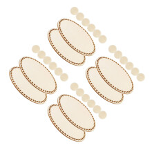 32Pièces Fond De Panier En Bois Beige Pour De Sacs Au Crochet