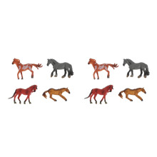 8Pièces Modèles De Chevaux En Plastique Durable Pour Décor Et Jeux