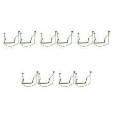 10Pièces -Harmonica Cou Vert Métal 10 Trous Réglable Mains