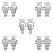 10Paires Fermetures À Clasp Ressort Acier Inoxydable Compactes Argent