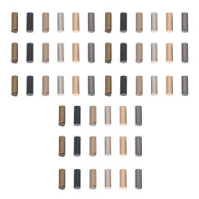 108Pièces Embouts Corde Métal Zinc Alliage Pour Sweat Colorés