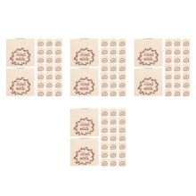 200Pièces Étiquettes Couture Coton Beige Pour DIY
