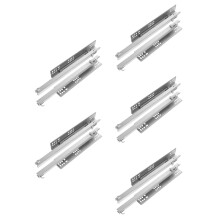 10Pièces Glissières De Tiroirs Acier Inox Pour Fermeture Douce
