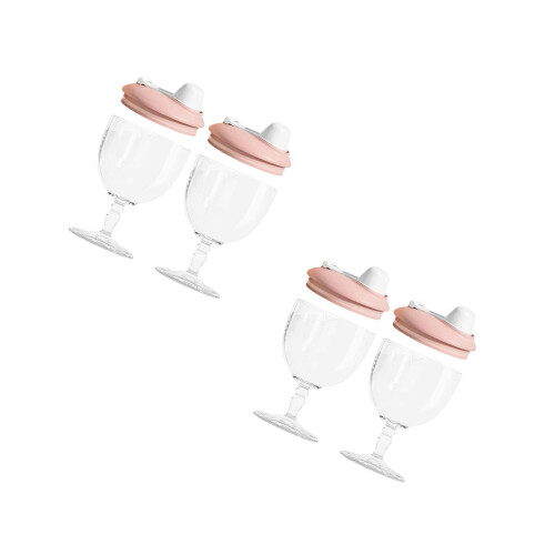 4Pièces Gobelets Usage Bébé Rose, Design