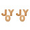 6Pièces Plateau Snack Bambou Khaki Lettre Joy Pour Réceptions 1