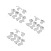 3Ensembles Caches Vis Fixation Plastique Gris Pour Tobbogans Enfants