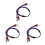3Pièces Câble Extension Audio Double Pour Micro Et Haut-Parleurs 1