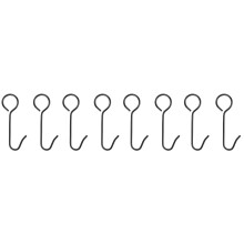 8Pcs Outdoor Stainless Steel Target Hangers Black Strong Hooks