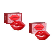 40Pièces Masques Gel Hydratants Pads Anti-Rides Rouges