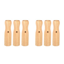 6Pièces Poignées Baby-Foot En Bois Beige Antidérapantes Durable