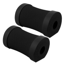 2Pièces Coudières Noires Confortables Pour Pilates Yoga Fitness