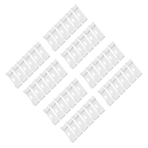 48Pièces Clips Blancs En Métal Pour Stores Verticaux, Solution