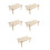 5Pièces De Jeu En Bois Beige Échelle Pour Hamsters 1