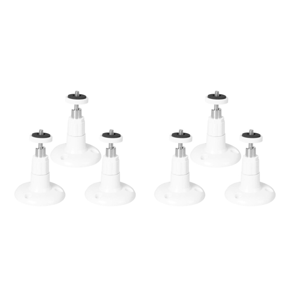 6Pcs Security Camera Bracket Easy Install Wall Mount White 3701027302463
