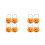 8Pièces Mini Seaux Orange Pour Bonbons Halloween 1