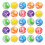 50Pièces Balles Caoutchouc Multicolores Jouets Educatifs 1
