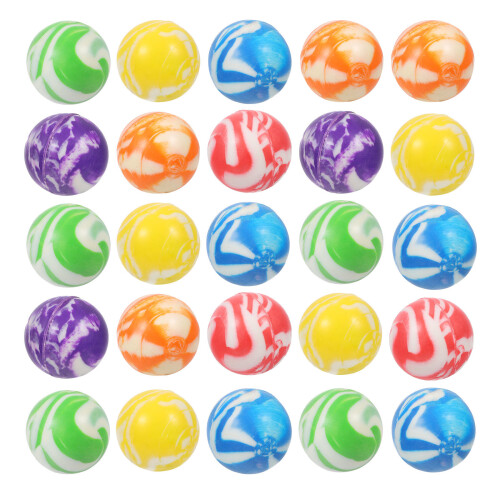 50Pièces Balles Caoutchouc Multicolores Jouets Educatifs