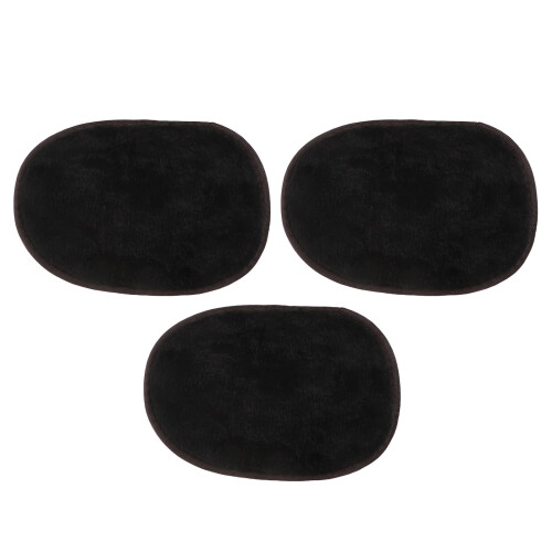 3Pièces De Cuir Noir, Éponge Douce Pour Chaussures