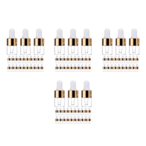 200Pièces Mini Flacons En Verre Transparent Compte- Précis