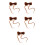 5Pièces Clips Décoratifs Chignons Synthétiques Light Brown 1