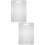 2Pcs Stainless Steel Double-Side Kitchen Cutting Boards Silver 1