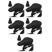 10Pcs Mountain and Road Bike Seat Covers Black Fabric Padded Cushions