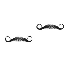 2Pièces Barbe Postiche Respirante Pour Cosplay Et Fêtes