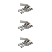 3Pièces Valve Essence Argent Alliage Caoutchouc Pilote Maniable