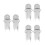 6Pcs Adjustable Wall Mounted Hair Clipper and Dryer Holder Silver 1