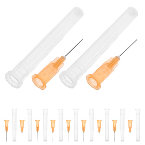 200Pièces Aiguilles De Distribution Inox Pour Usage Industriel Orange