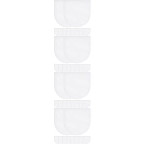 400Pcs Protective Vinyl Record Sleeves White Storage Pouches