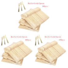 300St Wegwerp Beige - Set Lepels Gaffels Messen Keuken