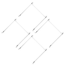 4Pièces Support Métal Durable Pour Écran Pièce Bureau Ergonomique Argenté
