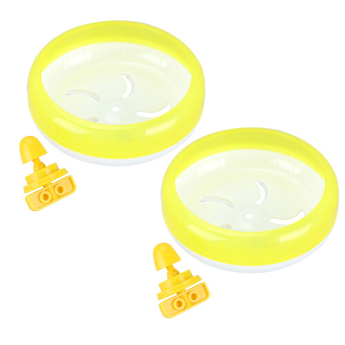 Roue De Sport Jaune Pour Hamster Souris Petits Rongeurs