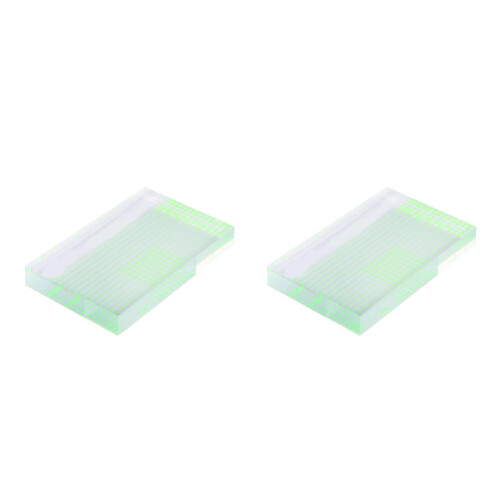2Pcs Clear Vinyl Machine Balancing and Azimuth Adjustment Rulers