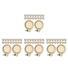 72Pièces Mini Cercles À Broder Bois Beige Pour Accessoires DIY