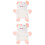 2Stk Handpuppen Weiß Für Kinder Storytelling 1