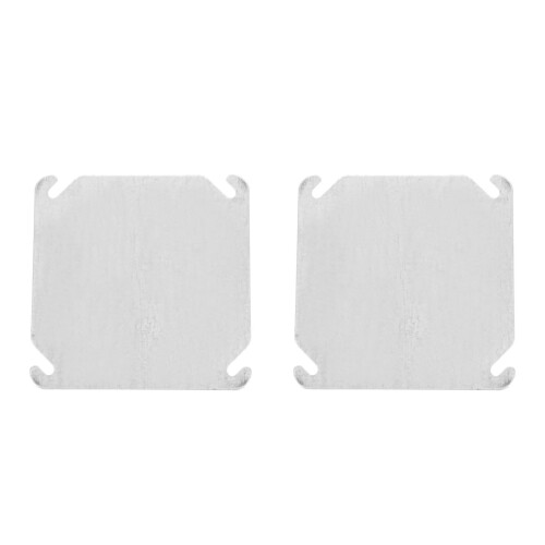 2Pièces Plaques De Prises Acier Inoxydable Argent Sécurisé