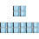 16Pcs Portable Blue Breathable Horse Leg Mesh Boots with Support 4