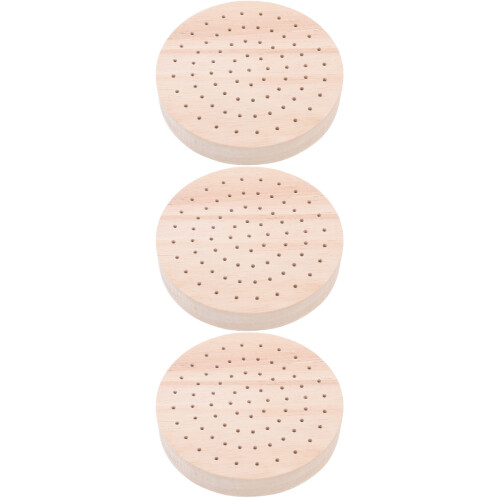 3Pièces Base En Bois Pour Exposer Figurines