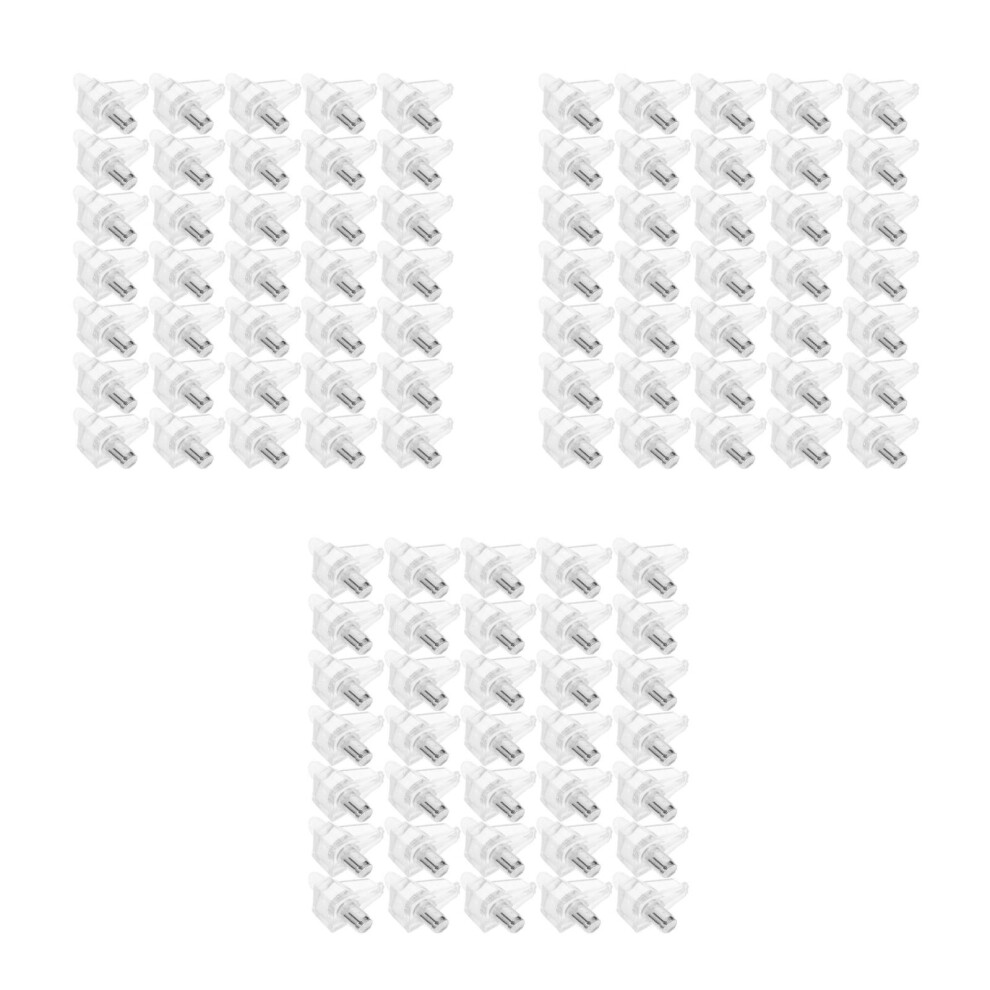 300Pcs Clear Shelf Support Pegs Durable Pvc Alloy Kitchen Cabinet Pegs 3701245403706