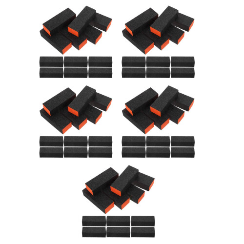 100Pcs Durable Sponge Nail Buffer Blocks for Manicure and Polishing