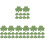 4Sets Blatt- -Cutouts Für Kreative Wandgestaltung 4