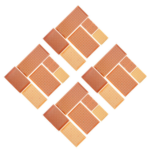 128Pcs Copper Orange Perfboard Single Side for Home Circuit DIY