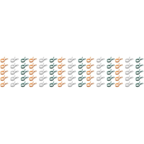 75Pcs Strong Grip Plastic Clothes Clips for Windproof Quilt Drying