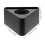 3Pcs Black Plastic Mic Flags Wide Compatible Microphone Logo Station 3