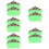 10Pcs Easy Install Cotton Small Pet Hideout Light Green Cage Tent 1